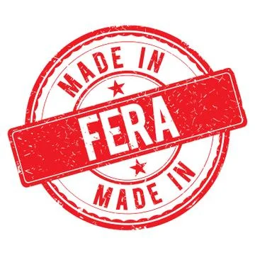 Made in FERA stamp Stock Illustration