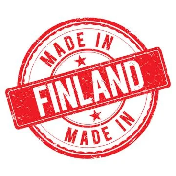 Made in FINLAND stamp Stock Illustration