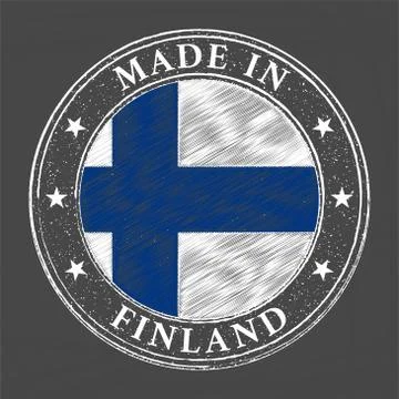 Made in Finland template Stock Illustration