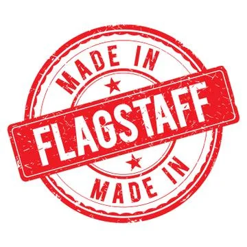 Made in FLAGSTAFF stamp Stock Illustration