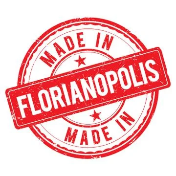 Made in FLORIANOPOLIS stamp Stock Illustration