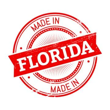 Made in Florida round stamp Stock-Illustration