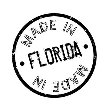 Made In Florida rubber stamp Stock Illustration