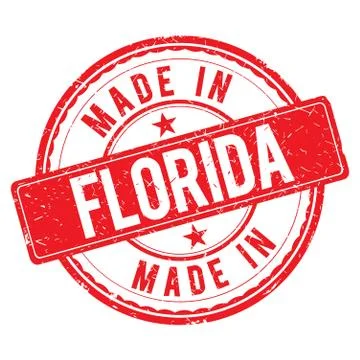 Made in FLORIDA stamp Stock Illustration