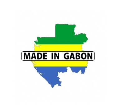 Made in gabon Illustrazione stock