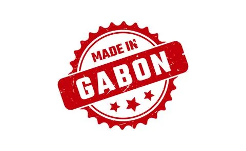 Made In Gabon Rubber Stamp Stock Illustration