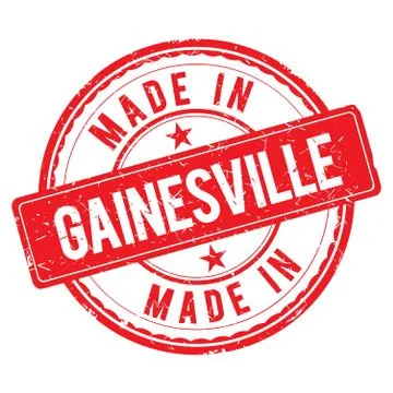 Made in GAINESVILLE stamp Illustrazione stock