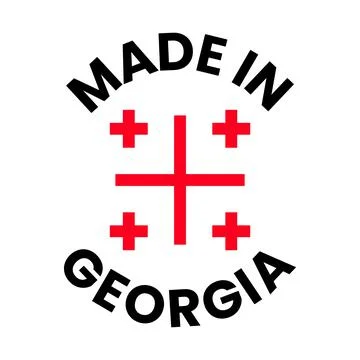 Made in Georgia stamp Stock Illustration