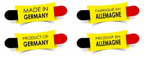 Made In Germany Badges Illustrazione stock