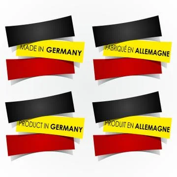 Made In Germany Badges Stock Illustration