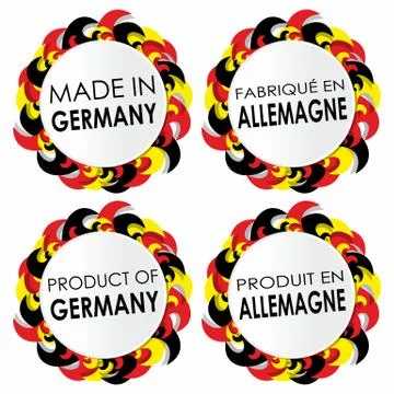 Made In Germany Badges Stock Illustration