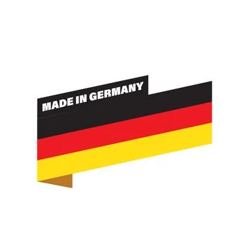 Made in Germany flag label tag Illustrazione stock