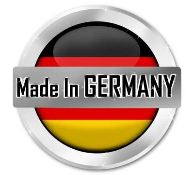 Made in germany icon button fresh design Stock Illustration