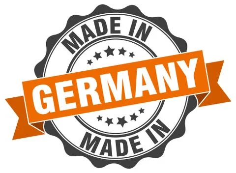 Made in Germany round seal Stock Illustration