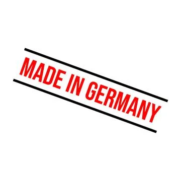 Made in Germany Rubber Stamp Vector Template Ilustração Stock