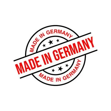 Made in Germany Rubber Stamp Vector Template Stock Illustration