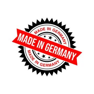 Made in Germany Rubber Stamp Vector Template Stock Illustration