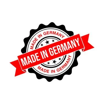 Made in Germany Rubber Stamp Vector Template Stock Illustration