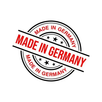 Made in Germany Rubber Stamp Vector Template Stock Illustration