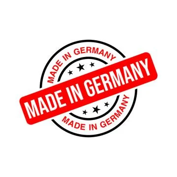 Made in Germany Rubber Stamp Vector Template Stock Illustration