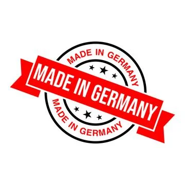 Made in Germany Rubber Stamp Vector Template Ilustração Stock