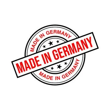 Made in Germany Rubber Stamp Vector Template Stock Illustration