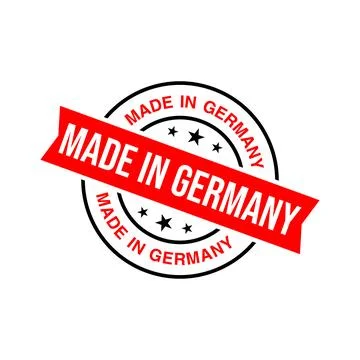 Made in Germany Rubber Stamp Vector Template Stock Illustration