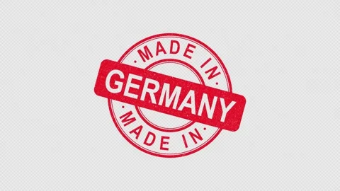 Made in Germany stamp with alpha channel Stock Footage 307140136