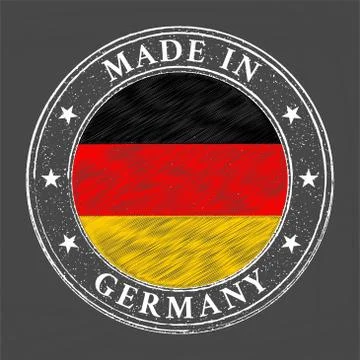 Made in Germany template Stock Illustration