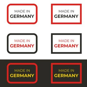 Made in Germany text vector design illustration for business product Stock Illustration