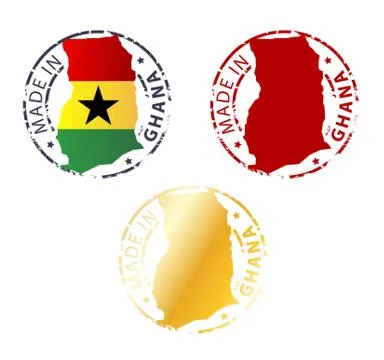 Made in ghana stamp Stock Illustration