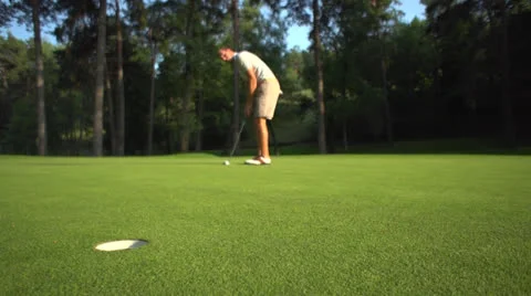 Made Golf putt  Stock Footage 23523752