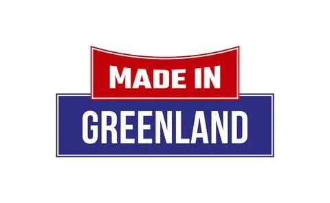Made In Greenland Seal Vector Stock Illustration