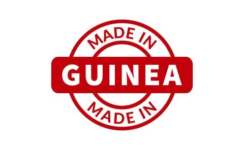 Made In Guinea Rubber Stamp Stock Illustration