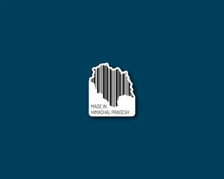 Made in Himachal Pradesh barcode Stock Illustration
