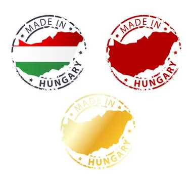 Made in hungary stamp Stock Illustration