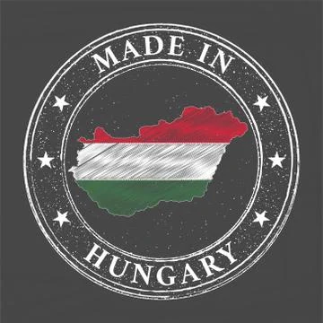 Made in Hungary template Stock Illustration