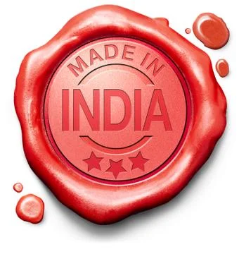 Made in india Stock Illustration