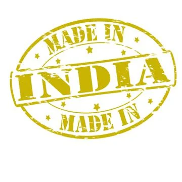 Made in India Stock Illustration