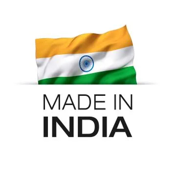 Made in India - Label Stock Illustration