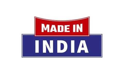 Made In India Seal Vector Stock Illustration