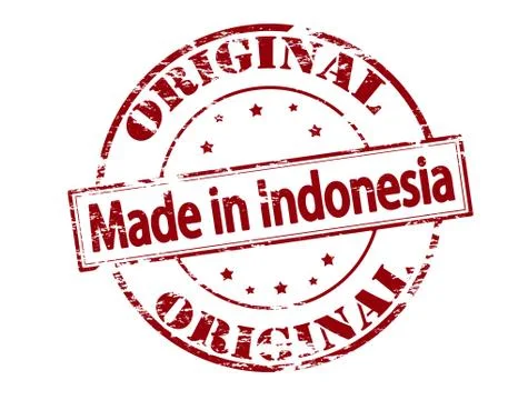 Made in Indonesia Stock Illustration