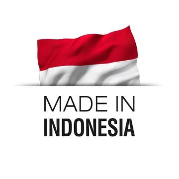 Made in Indonesia - Label Stock Illustration