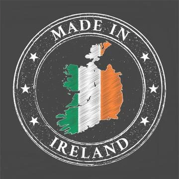 Made in Ireland template Stock Illustration