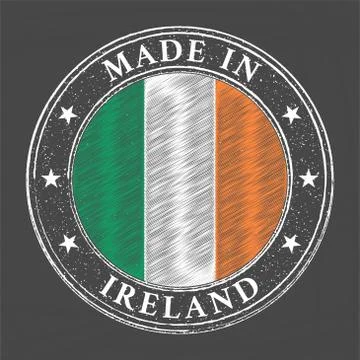 Made in Ireland template Stock Illustration