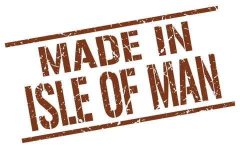 Made in Isle Of Man stamp Stock Illustration