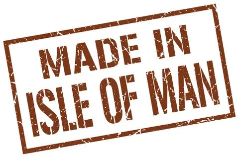 Made in Isle Of Man stamp Stock Illustration
