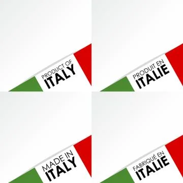 Made in Italy Badges Stock Illustration