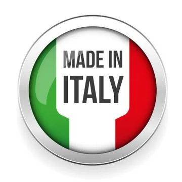 Made in Italy button Stock Illustration