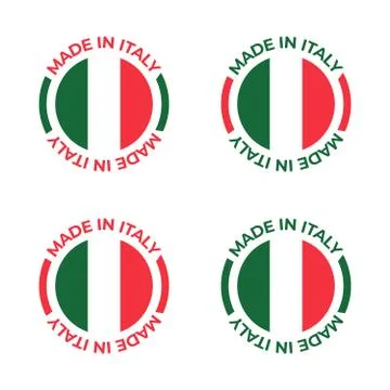 Made in Italy icon label design vector illustration for product Stock Illustration